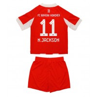 Bayern Munich Nicolas Jackson #11 Domáci Detský futbalový dres 2025-26 Krátky Rukáv (+ trenírky)